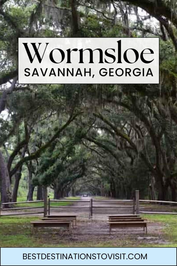 Wormsloe Historic Site in Savannah, Georgia