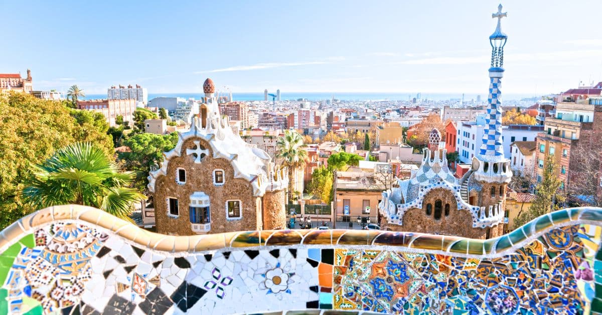 Parc Guell in Barcelona Spain