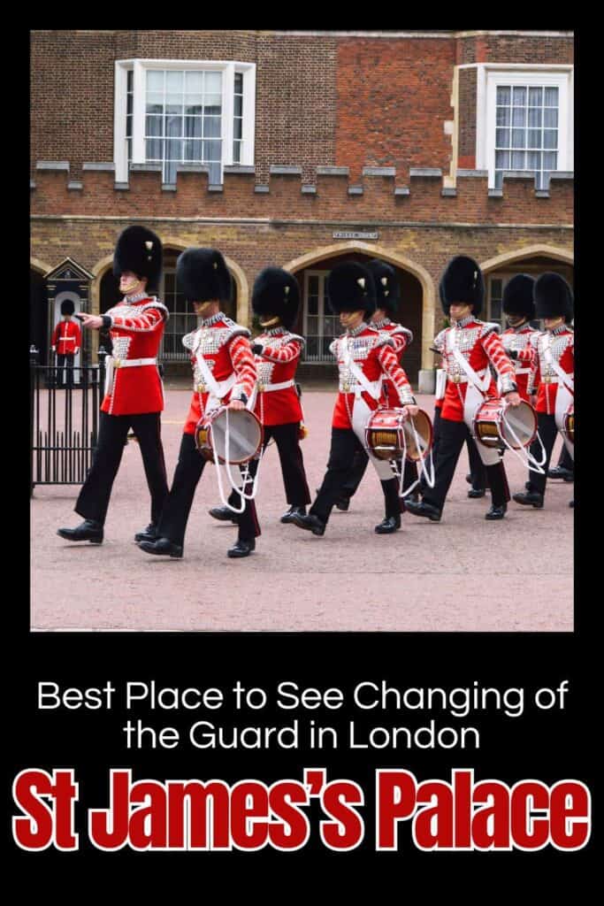 Changing of the Guard at St James's Palace in London