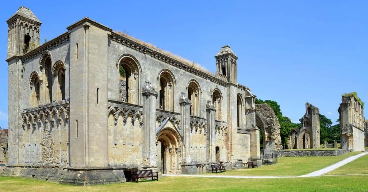 Glastonbury Abbey Ruins in England