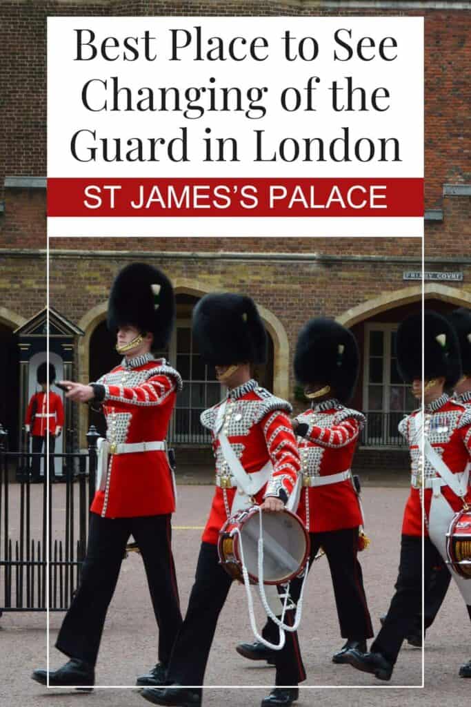 Changing of the Guard at St James's Palace in London