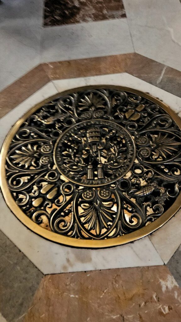 Grate above St. Peter's Tomb